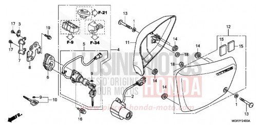 SIDE COVER VT750SB de 2011